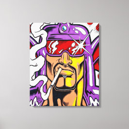 Hunkuloid™: Nocturno™/Gezicht Canvas Afdruk