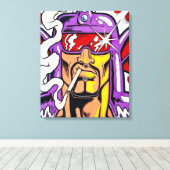 Hunkuloid™: Nocturno™/Gezicht Canvas Afdruk (Insitu (Houten vloer))