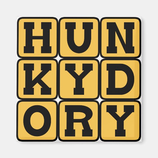 Hunky Dory, Peachy Keen Magneet (Voorkant)