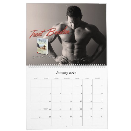 Hunky Helden van de Love in Bloom-serie kalender (Jan 2026)