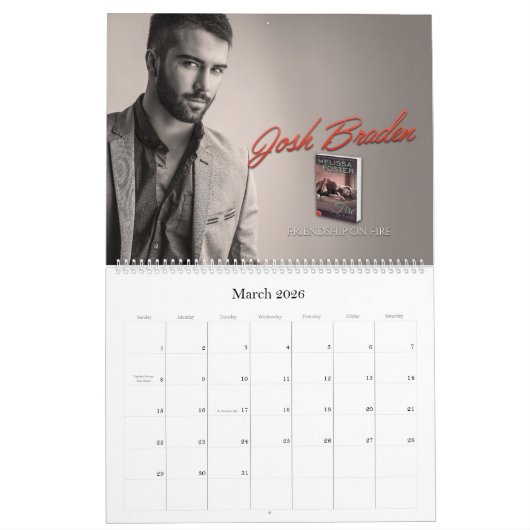 Hunky Helden van de Love in Bloom-serie kalender (Mar 2026)