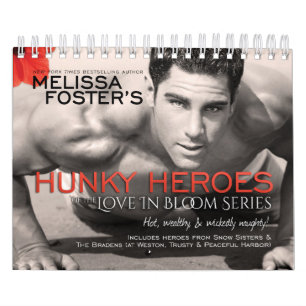 Hunky Heroes of the Love in Bloom Series Calendar Kalender