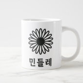 Hunminjeongeum - Koreaanse kalligrafie kunst Grote Koffiekop (Rechts)