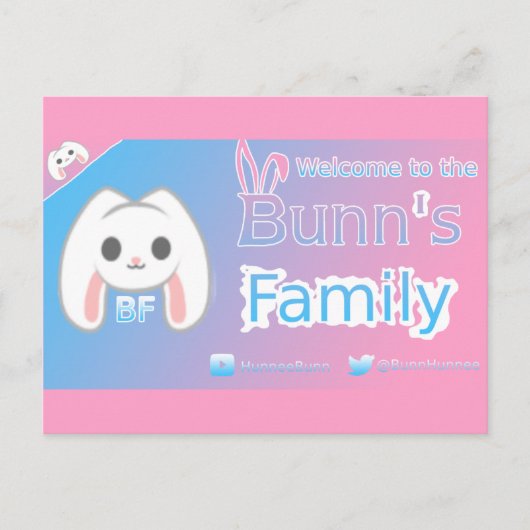 HunneBunn Briefkaart (Voorkant)