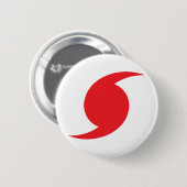 Hunnicane Symbol Ronde Button 5,7 Cm (Voorkant /achterkant)