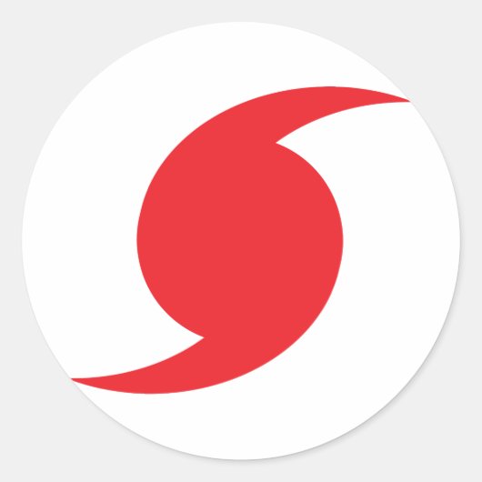 Hunnicane-symbool Ronde Sticker (Voorkant)