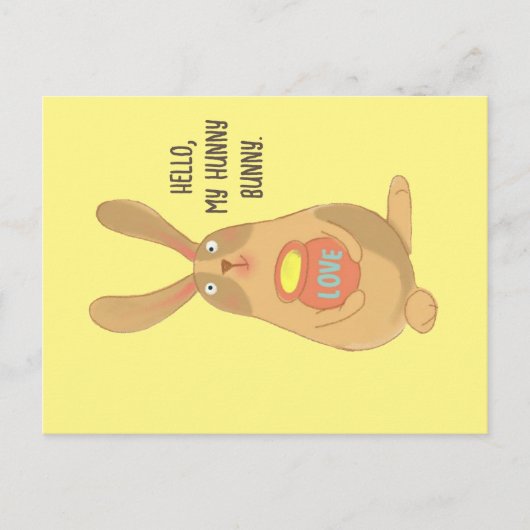 Hunny Bunny Briefkaart (Voorkant)