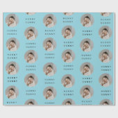 Hunny Bunny Foto Paasweel | Gepersonaliseerd Cadeaupapier (Vlak)