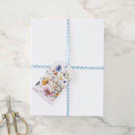 'Hunny' Wildbloem Waterverf Feestje Cadeaulabel