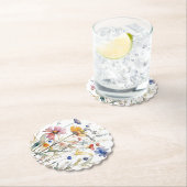 Hunny Wildflower Baby shower Kartonnen Onderzetters (Insitu)