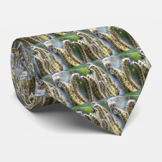 Hunry Cabbage White Caterpilars Stropdas (Opgerold)