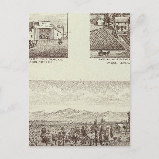 Hunsaker ranch, Woodville Briefkaart (Voorkant)