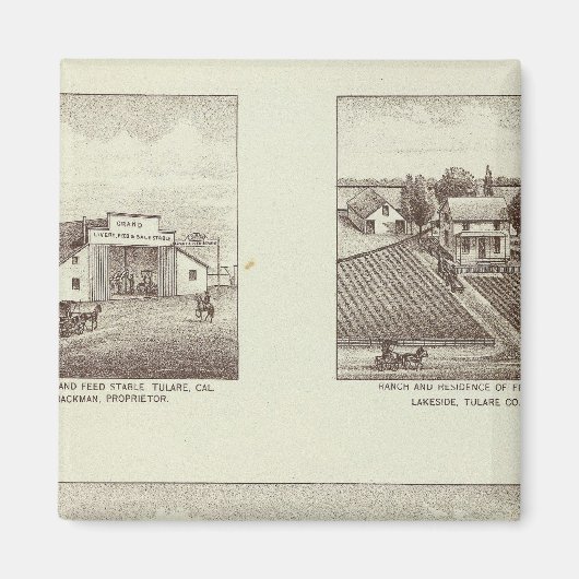 Hunsaker ranch, Woodville Magneet (Voorkant)