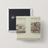 Hunsaker ranch, Woodville Vierkante Button 5,1 Cm (Voorkant /achterkant)