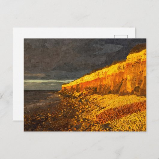 Hunstanton Cliffs Norfolk kust Engeland Briefkaart (Voorkant / Achterkant)