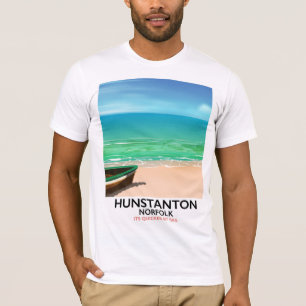 Hunstanton Norfolk Beach reisposter T-shirt