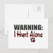 Hunt Alone Briefkaart (Voorkant / Achterkant)