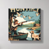 Hunt begint avontuur met gestrekte canvas prints (Voorkant)