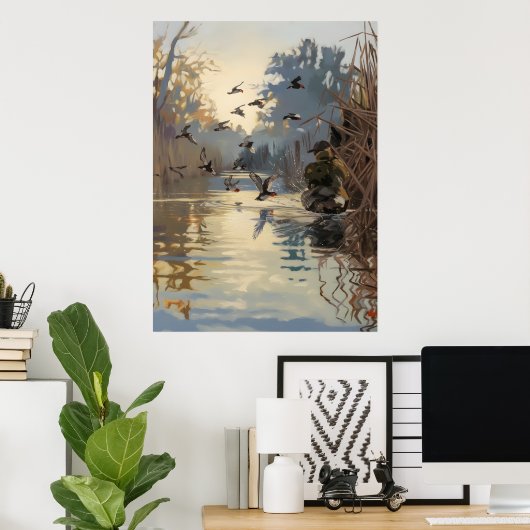 Hunt begint seizoen jacht ik heb gesproken poster (Thuiskantoor)