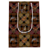 Hunt Club speelde met wilde dieren Medium Cadeauzakje (Achterkant)