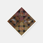 Hunt Club speelde met Wildlife Game Servet (Hoek)