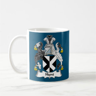 Hunt Coat of Arms Family Crest Koffiemok