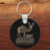 Hunt Day Camel Buck Deer Fun Hunting Humpday Sleutelhanger (Voorkant)