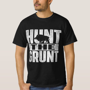 Hunt de jacht op wilde hog in de boomgaard t-shirt