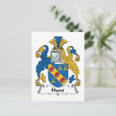 Hunt Family Crest Briefkaart (Staand voorkant)
