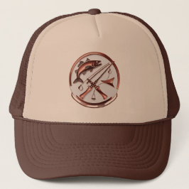 Hunt & Fish in Rose Gold Style Trucker Pet