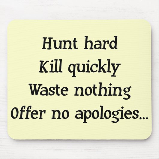Hunt Hard Mousepad Muismat (Voorkant)