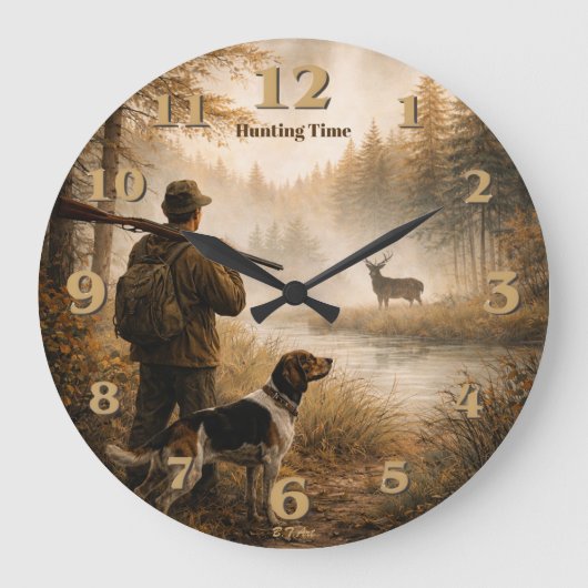 Hunt in the mist grote klok (Voorkant)