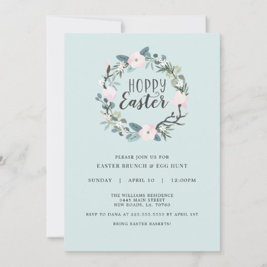 Hunt Invitation Hunt Hoppy Easter Kaart (Voorkant)