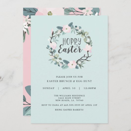 Hunt Invitation Hunt Hoppy Easter Kaart (Voorkant / Achterkant)