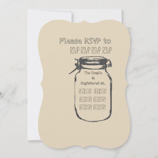 Hunt is over Cream Kaart (Achterkant)