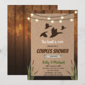 Hunt is over de doucheuitnodiging voor koppels kaart (Voorkant / Achterkant)