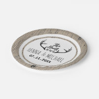 "Hunt is over" Rustic Antler Barnwood Wedding