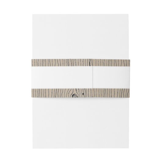 "Hunt is over" Rustic Antler Barnwood Wedding Uitnodigingen Wikkel (Achterkant Voorbeeld)