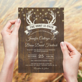 "Hunt is voorbij" Rustic Antler tast licht huwelij Kaart
