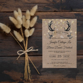 "Hunt is voorbij" Rustic Antler tast licht huwelij Kaart