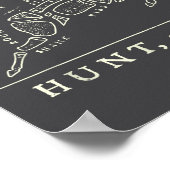 Hunt Or Die Funny Hunting Quote Deer Butcher Chart Poster (Hoek)