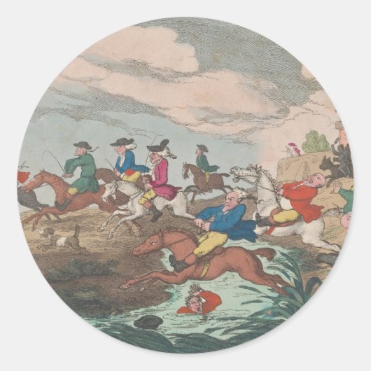 Hunt - Ronde Stickers voor Stationery (Voorkant)