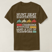Hunt Seat Equity Charisma Attitude en een partij O T-shirt (Design voorkant)