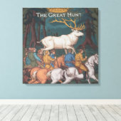 Hunt start met Perfect Ledge Hunting Home Canvas Afdruk (Insitu (Houten vloer))
