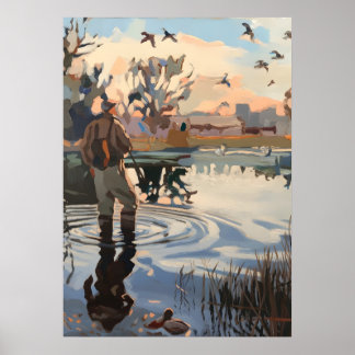 Hunt start seizoen jager poster