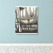 Hunt start Walnut Ledges voor je beste foto's Canvas Afdruk (Insitu (Houten vloer))
