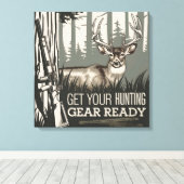 Hunt start Walnut Ledges voor je beste foto's Canvas Afdruk (Insitu (Houten vloer))