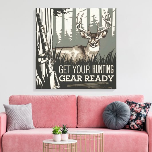 Hunt start Walnut Ledges voor je beste foto's Canvas Afdruk (Insitu (Woonkamer))