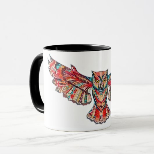 Hunt van de uil mok (Voorkant links)