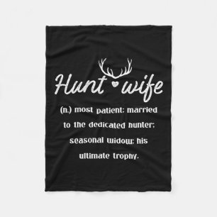 Hunt vrouw meest patiënt getrouwd met toegewijde j fleece deken